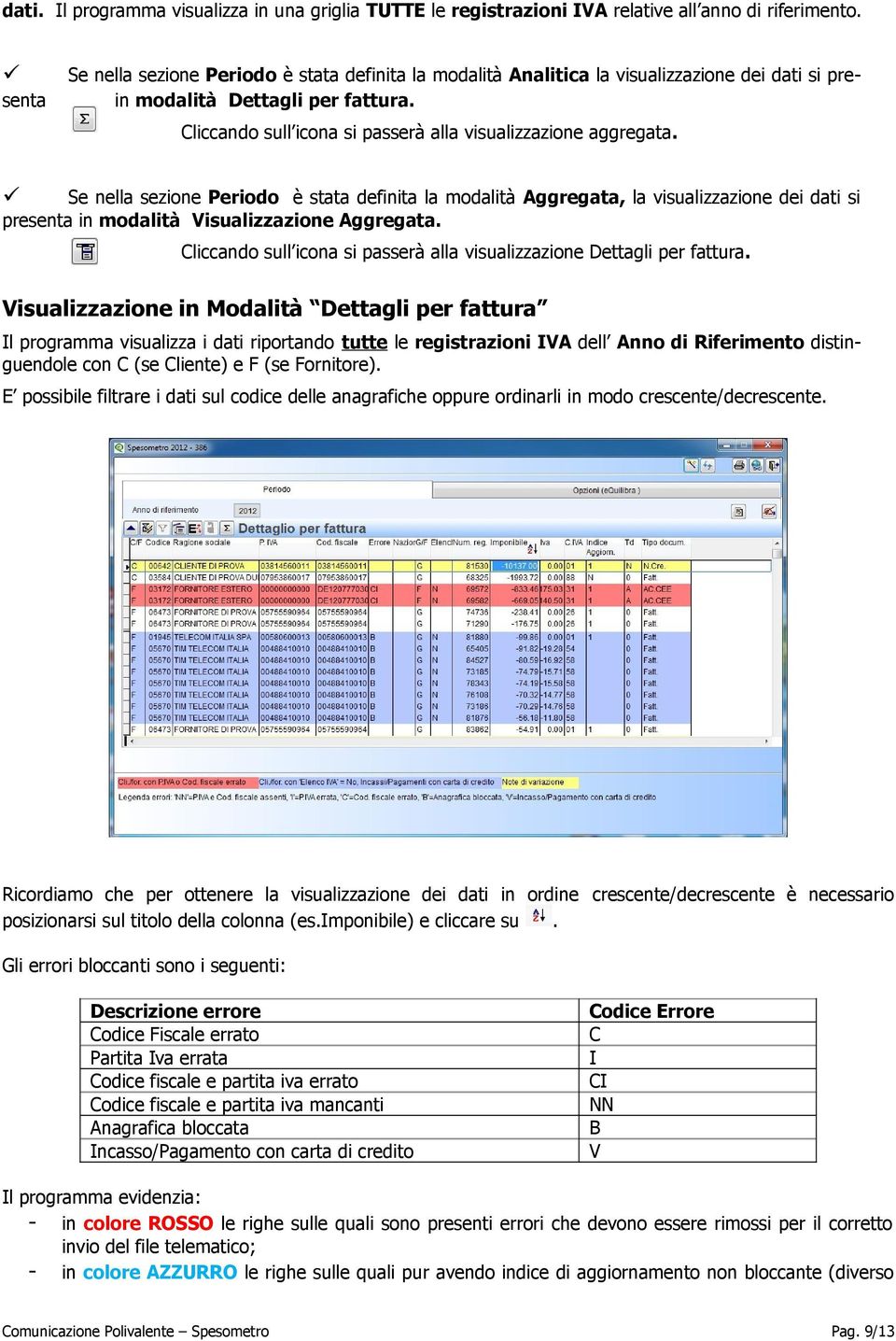 senta Cliccando sull icona si passerà alla visualizzazione aggregata.