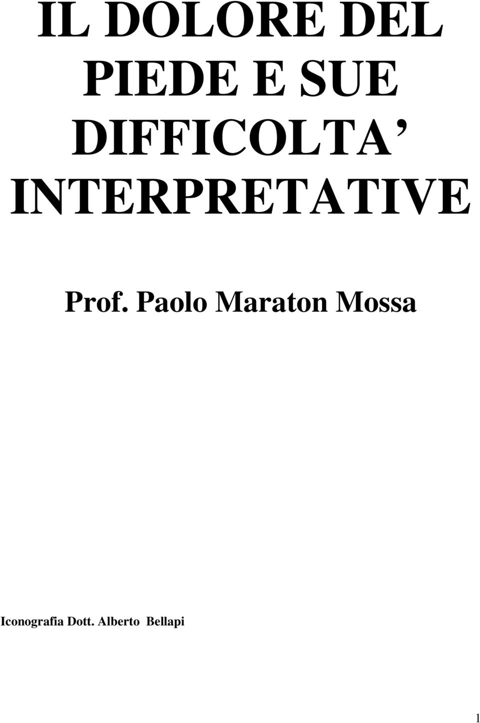 Prof. Paolo Maraton Mossa