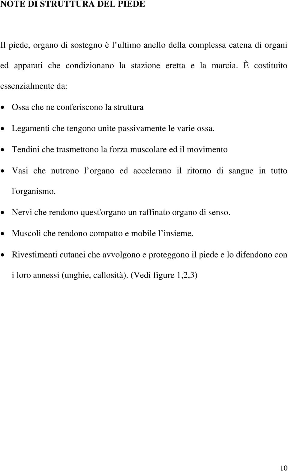 Tendini che trasmettono la forza muscolare ed il movimento Vasi che nutrono l organo ed accelerano il ritorno di sangue in tutto l'organismo.