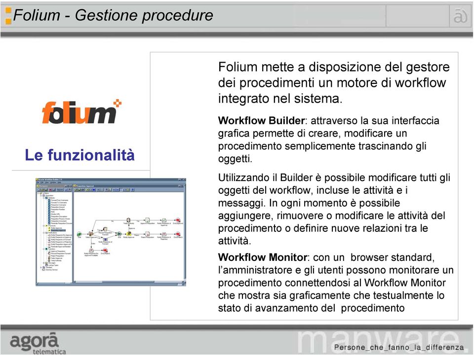 Utilizzando il Builder è possibile modificare tutti gli oggetti del workflow, incluse le attività e i messaggi.