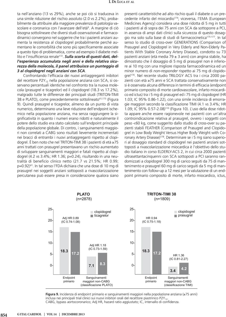 A margine di ciò bisogna sottolineare che diversi studi osservazionali e farmacodinamici convergono nel suggerire che tra i pazienti anziani aumenta la resistenza al clopidogrel probabilmente perché