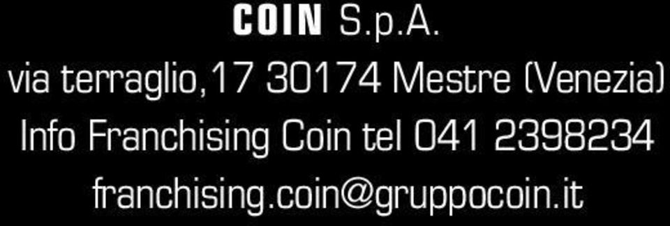 (Venezia) Info Franchising Coin