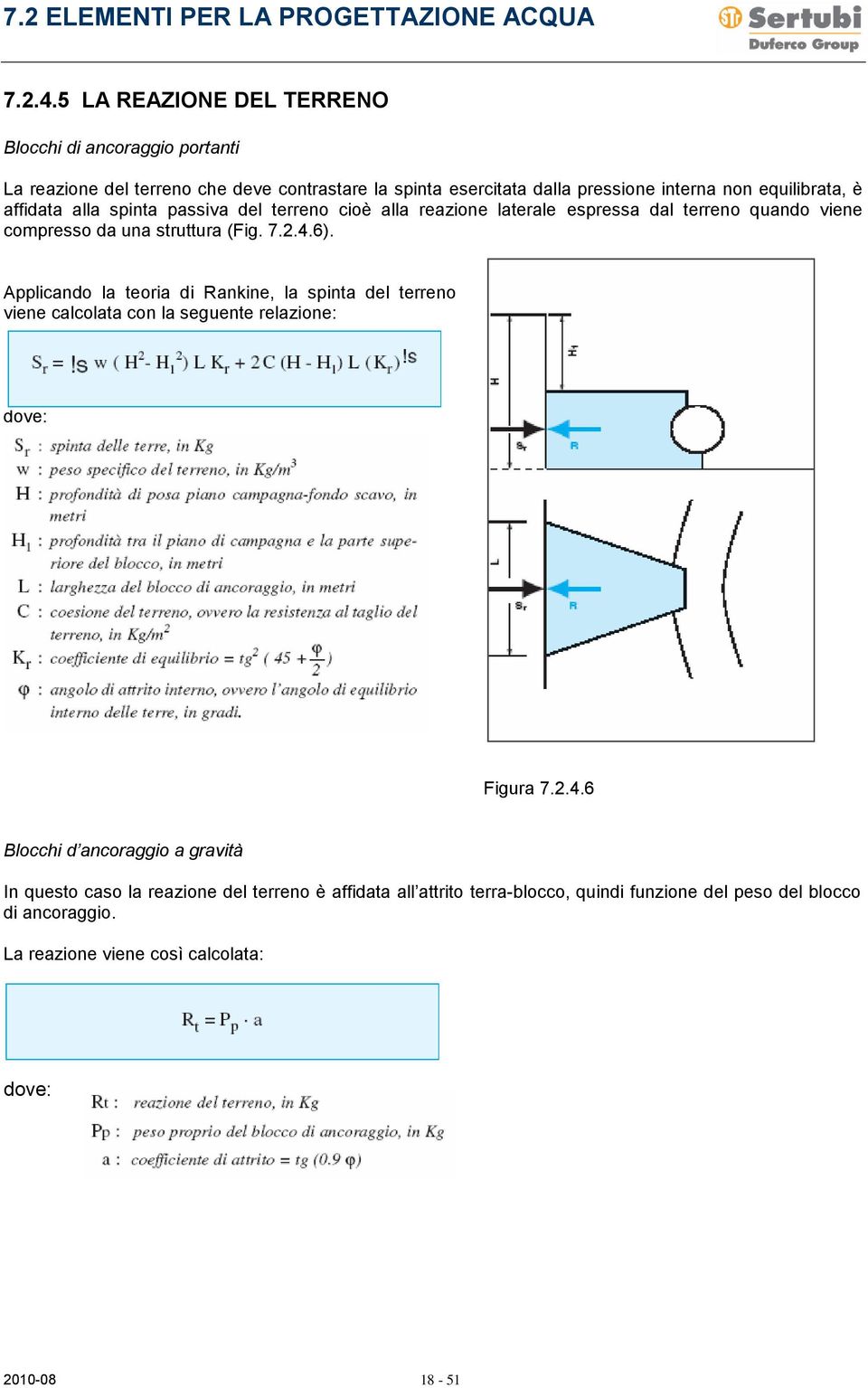 equilibrata, è affidata alla spinta passiva del terreno cioè alla reazione laterale espressa dal terreno quando viene compresso da una struttura (Fig. 6).