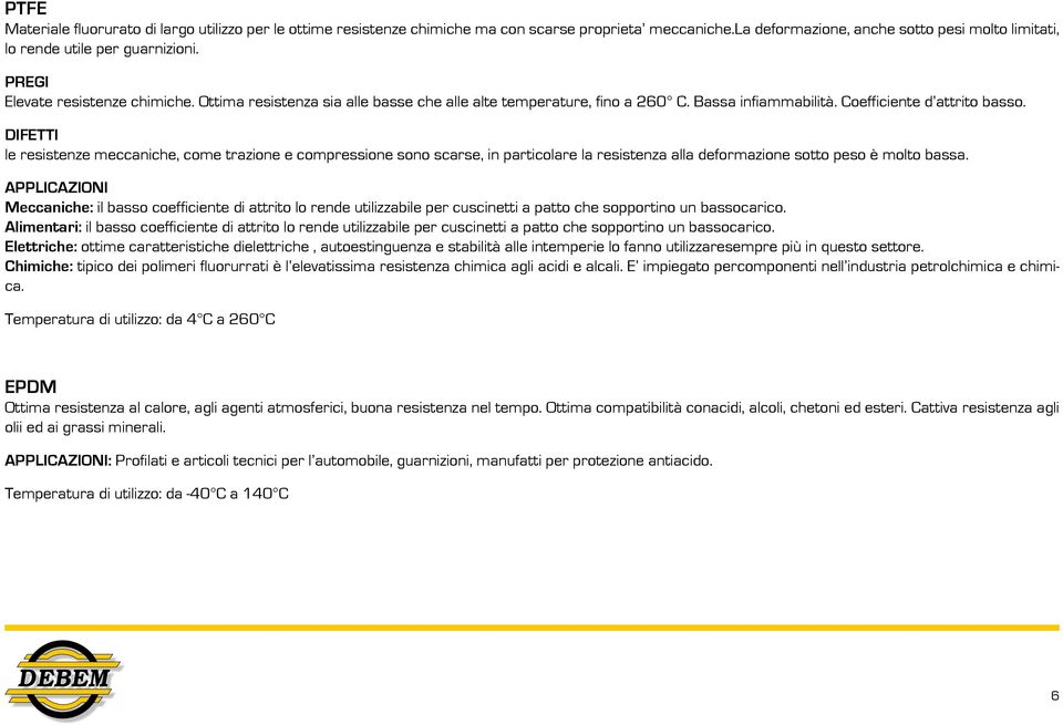 DIFETTI le resistenze meccaniche, come trazione e compressione sono scarse, in particolare la resistenza alla deformazione sotto peso è molto bassa.