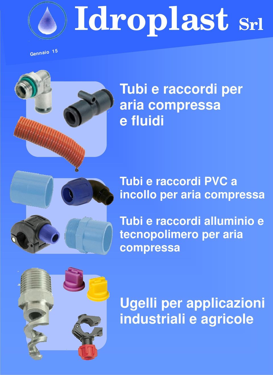 aria compressa Tubi e raccordi alluminio e tecnopolimero