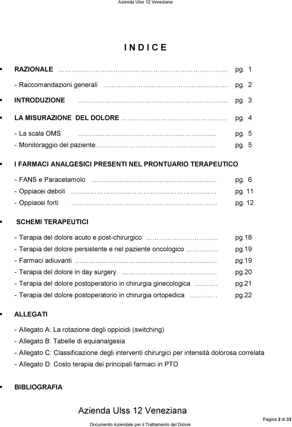 pg.19 - Terapia del dolore in day surgery. pg.