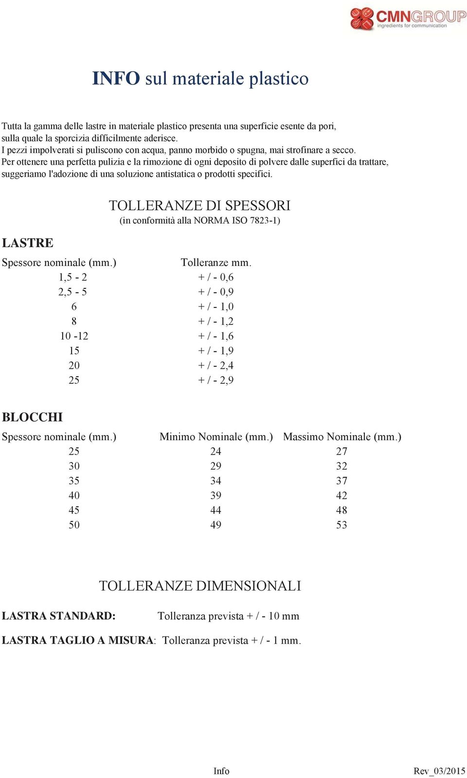 Per ottenere una perfetta pulizia e la rimozione di ogni deposito di polvere dalle superfici da trattare, suggeriamo l'adozione di una soluzione antistatica o prodotti specifici.