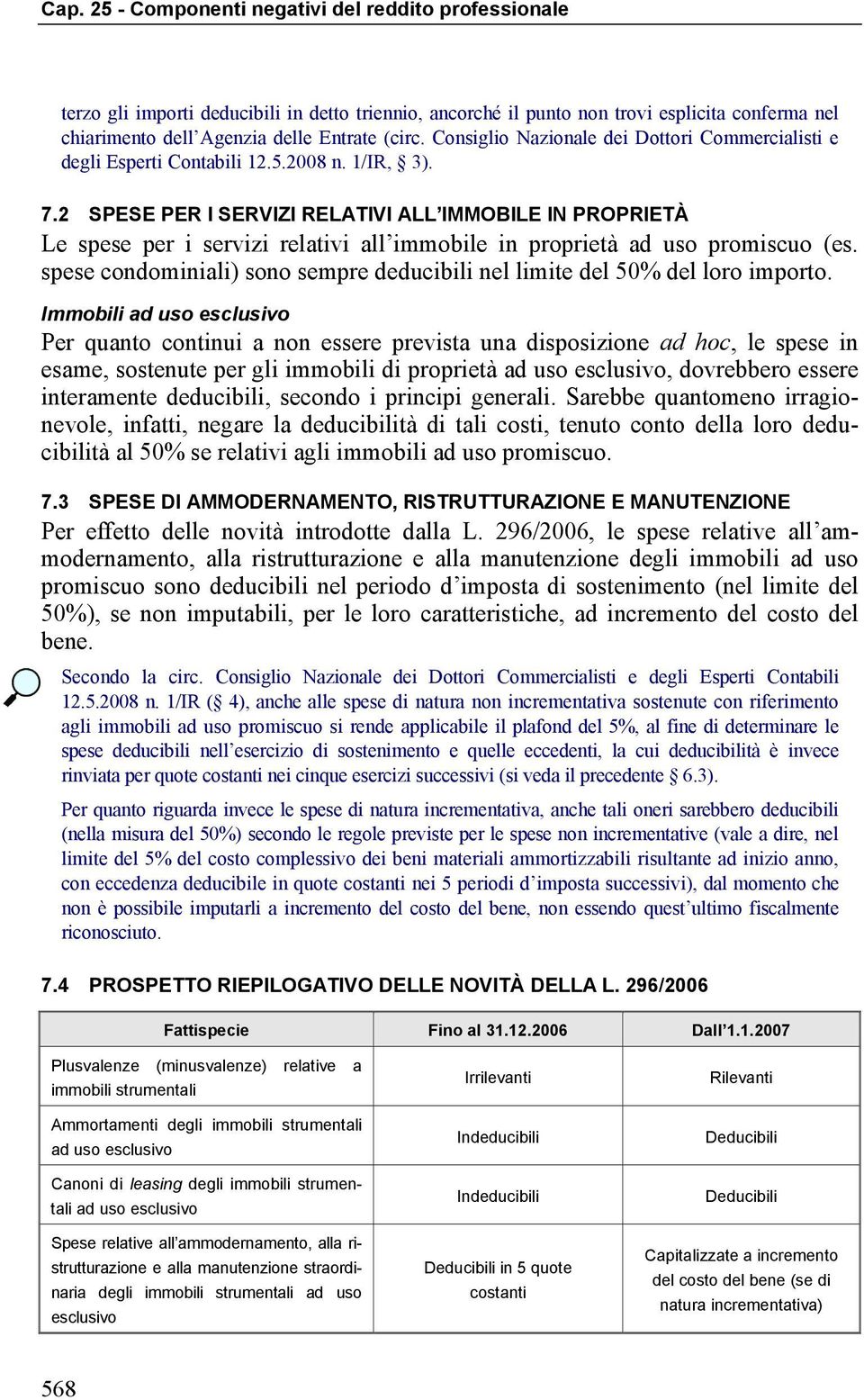 2 SPESE PER I SERVIZI RELATIVI ALL IMMOBILE IN PROPRIETÀ Le spese per i servizi relativi all immobile in proprietà ad uso promiscuo (es.