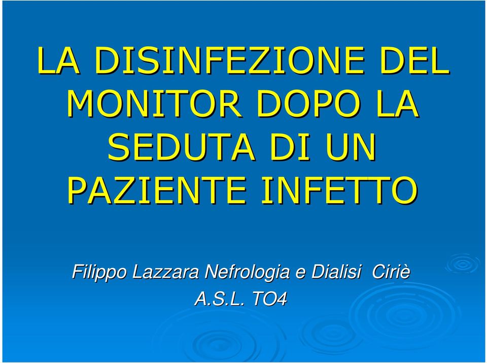 INFETTO Filippo Lazzara