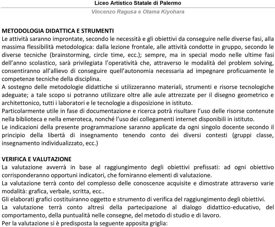 ); sempre, ma in special modo nelle ultime fasi dell anno scolastico, sarà privilegiata l operatività che, attraverso le modalità del problem solving, consentiranno all allievo di conseguire quell