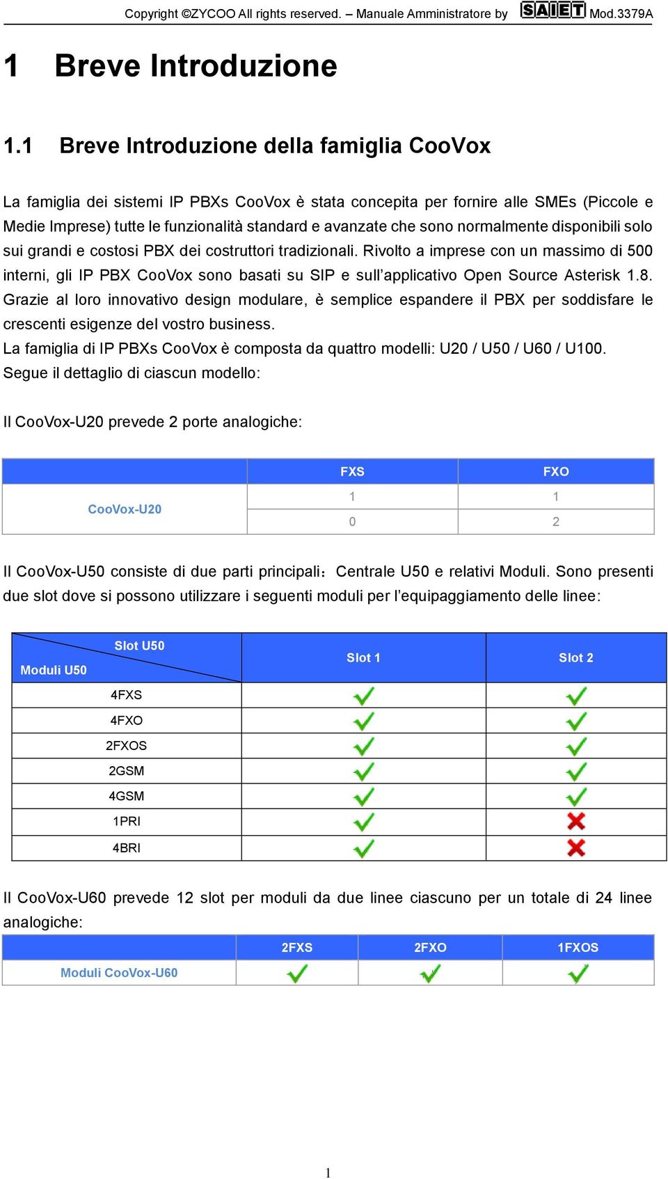 normalmente disponibili solo sui grandi e costosi PBX dei costruttori tradizionali.