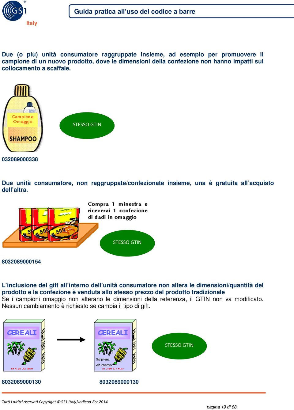 STESSO GTIN 8032089000154 L inclusione del gift all interno dell unità consumatore non altera le dimensioni/quantità del prodotto e la confezione è venduta allo stesso prezzo del prodotto