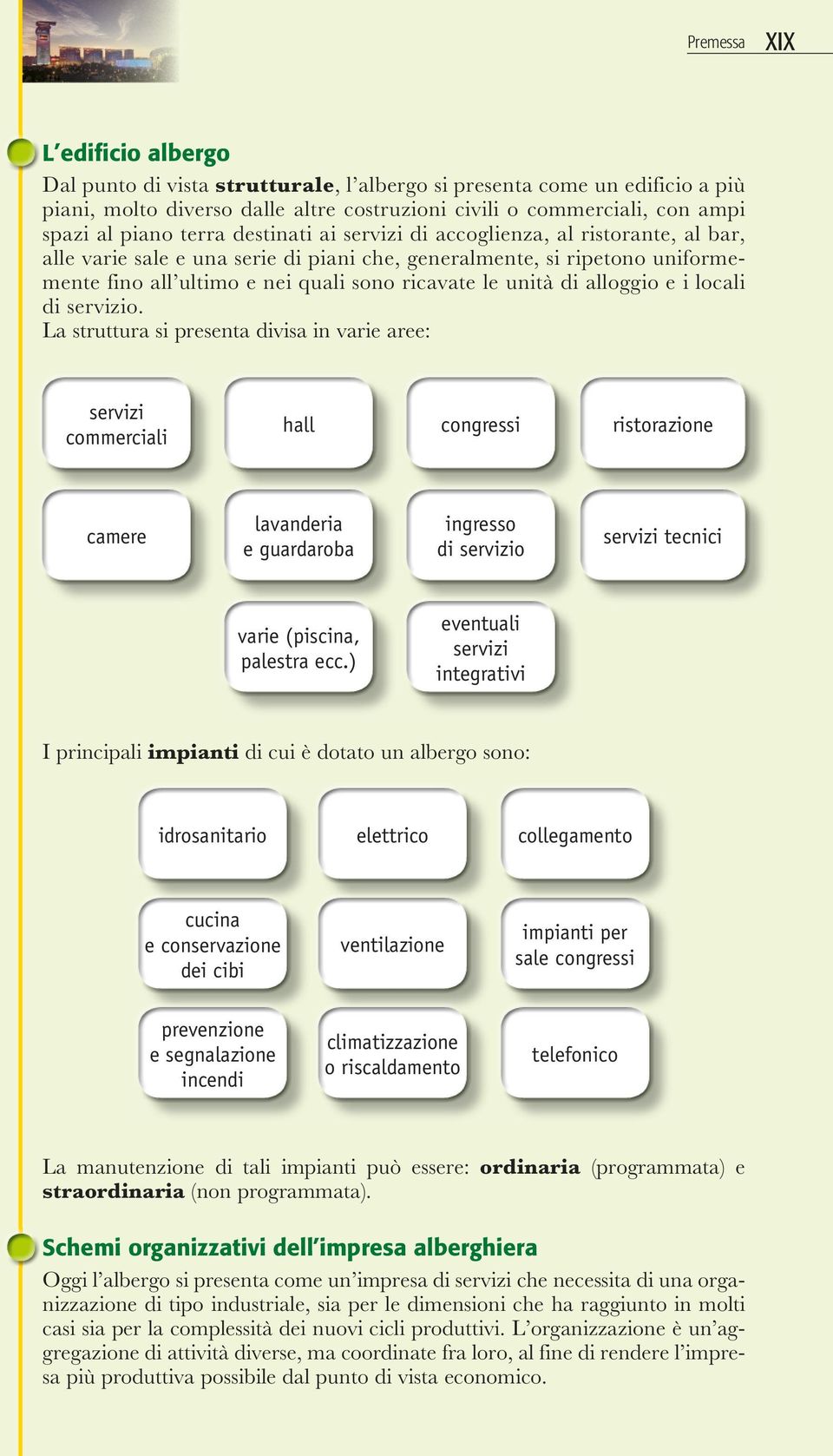 di alloggio e i locali di servizio.