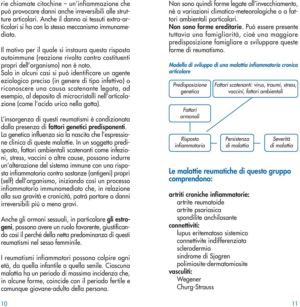 Solo in alcuni casi si può identificare un agente eziologico preciso (in genere di tipo infettivo) o riconoscere una causa scatenante legata, ad esempio, al deposito di microcristalli nell