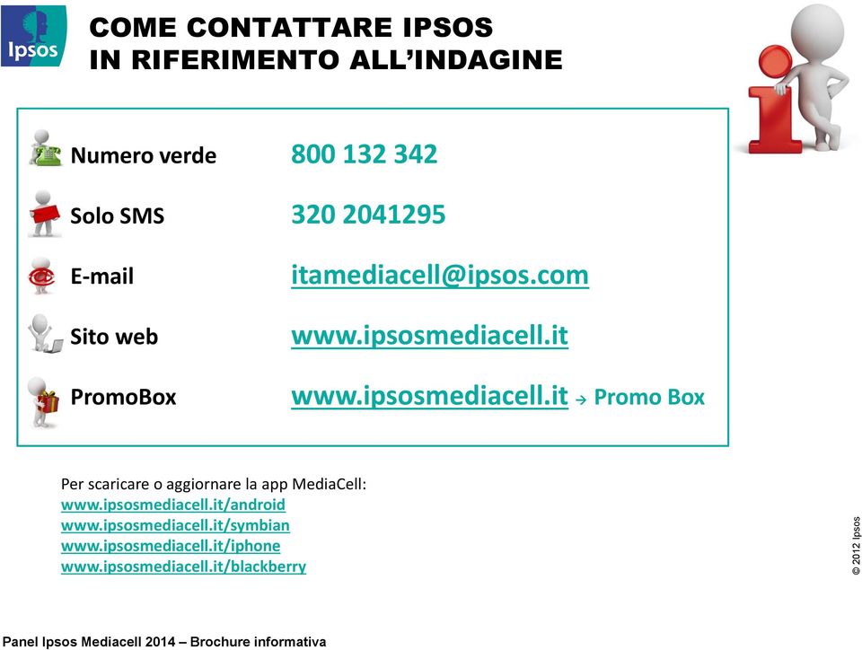 ipsosmediacell.it Promo Box Per scaricare o aggiornare la app MediaCell: www.ipsosmediacell.it/android www.
