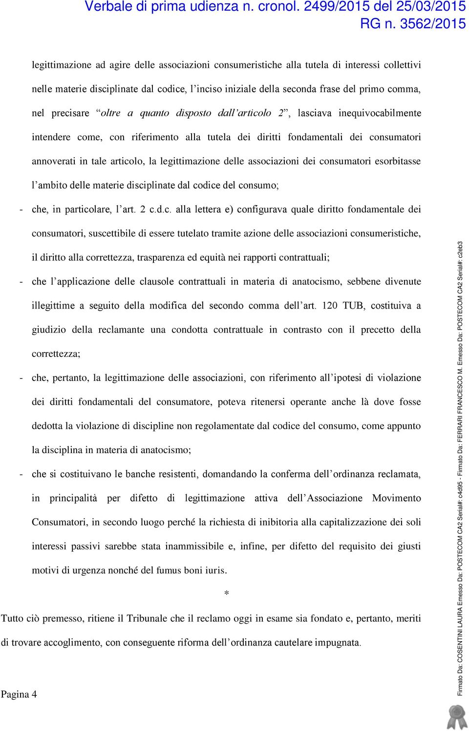 legittimazione delle associ