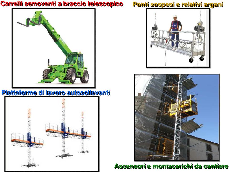 argani Piattaforme di lavoro