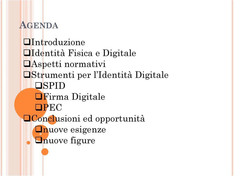 Identità Digitale SPID Firma Digitale PEC