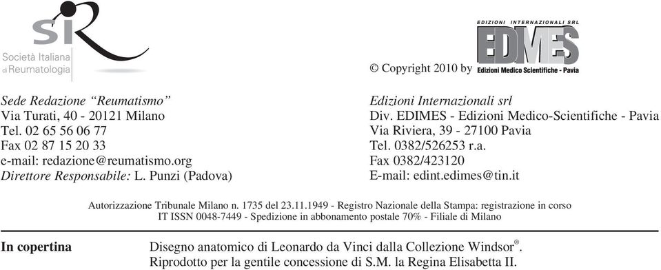 edimes@tin.it Autorizzazione Tribunale Milano n. 735 del 23.
