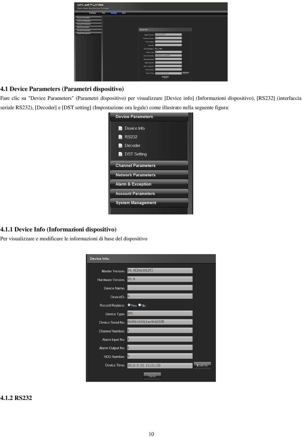 [Decoder] e [DST setting] (Impostazione ora legale) come illustrato nella seguente figura: 4.1.