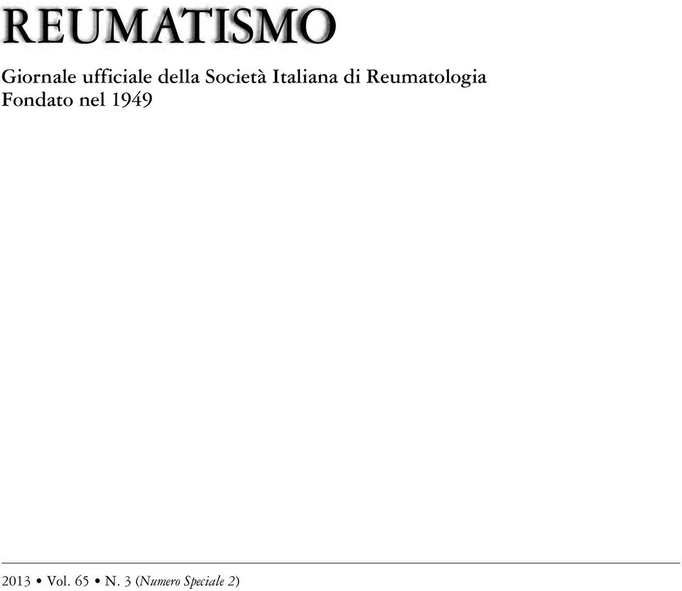 Reumatologia Fondato nel 1949