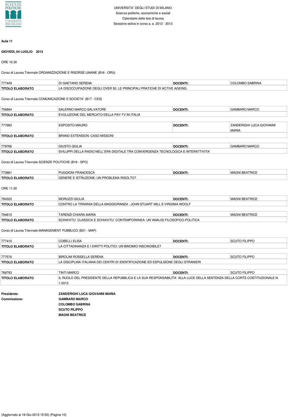 Corso di Laurea Triennale COMUNICAZIONE E SOCIETA` (B17 - CES) 756894 SALERNO MARCO SALVATORE DOCENTI: GAMBARO MARCO EVOLUZIONE DEL MERCATO DELLA PAY-TV IN ITALIA 777982 ESPOSITO MAURO DOCENTI: