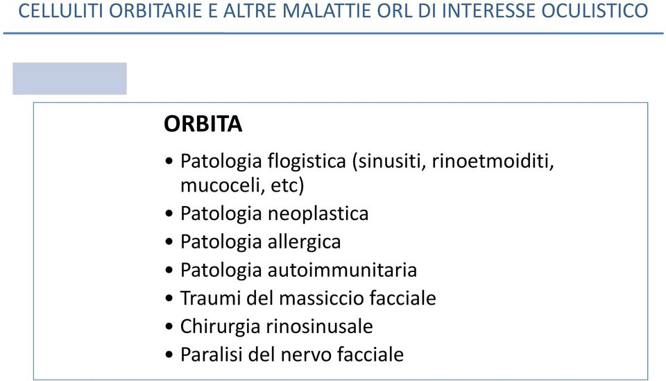 allergica Patologia autoimmunitaria Traumi del