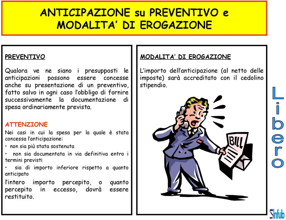 MODALITA DI EROGAZIONE L importo dell anticipazione (al netto delle imposte) sarà accreditato con il cedolino stipendio.