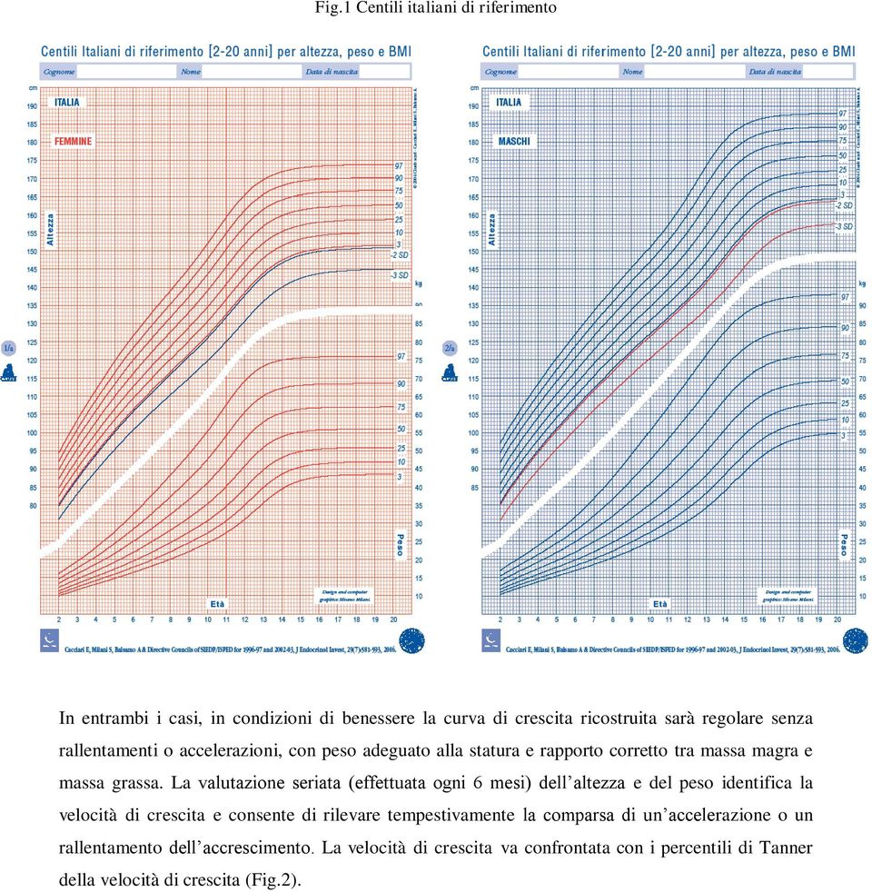 Calcolo in DS :la linea intermedia corrisponde alla media matematica dei valori rilevati, relativamente ad un dato parametro, nella popolazione di controllo.