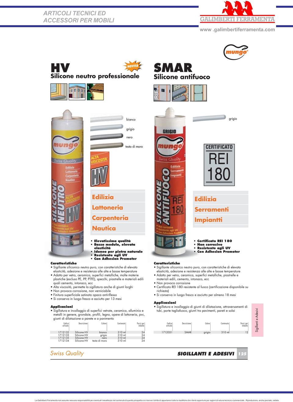 vetro, ceramica, superfici metalliche, molte materie plastiche (escluso PE, PP, PTFE), specchi, piastrelle e materiali edili quali cemento, intonaco, ecc Alta viscosità, permette la sigillatura anche