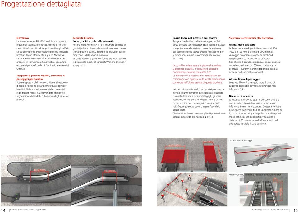 Le caratteristiche di velocità e di inclinazione dei prodotti, in conformità alla normativa, sono state esposte ai paragrafi dedicati Inclinazione e Velocità Ottimali.