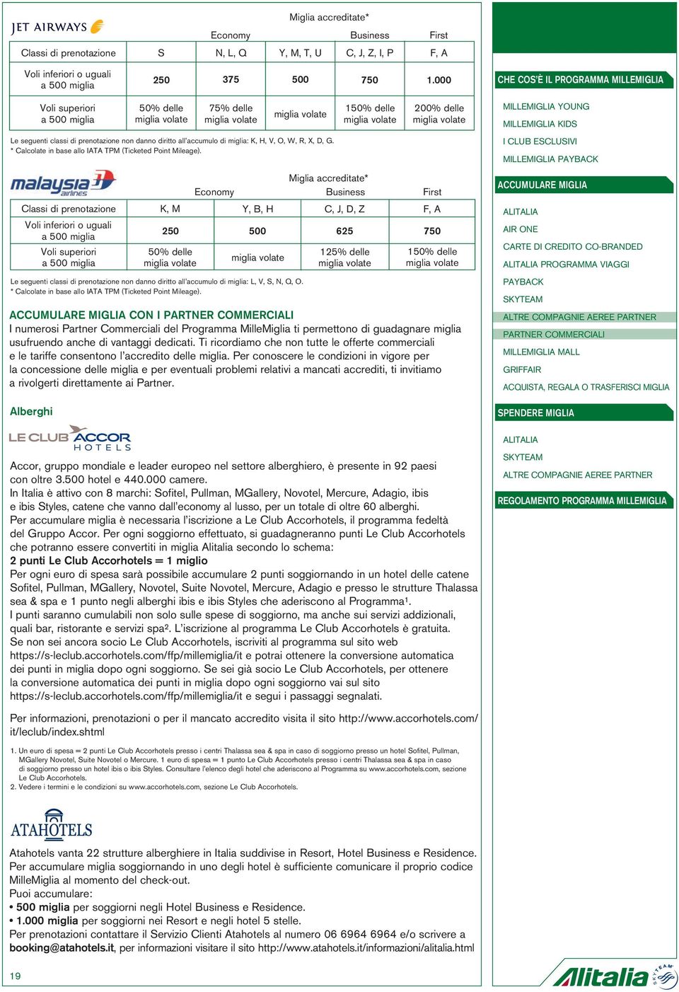 dedicati. Ti ricordiamo che non tutte le offerte commerciali e le tariffe consentono l accredito delle miglia.