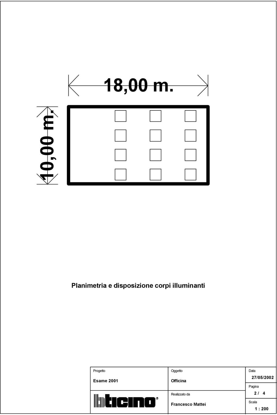 illuminanti Progetto Esame 2001 Oggetto