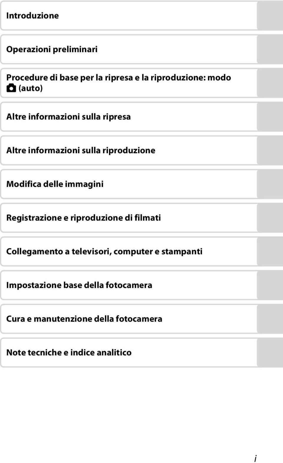 immagini Registrazione e riproduzione di filmati Collegamento a televisori, computer e stampanti