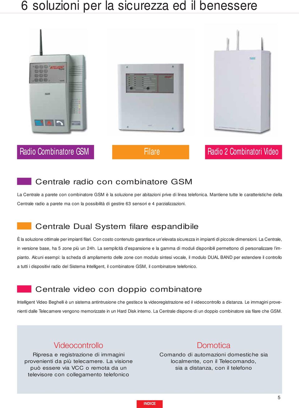 Centrale Dual System filare espandibile È la soluzione ottimale per impianti filari. Con costo contenuto garantisce un elevata sicurezza in impianti di piccole dimensioni.