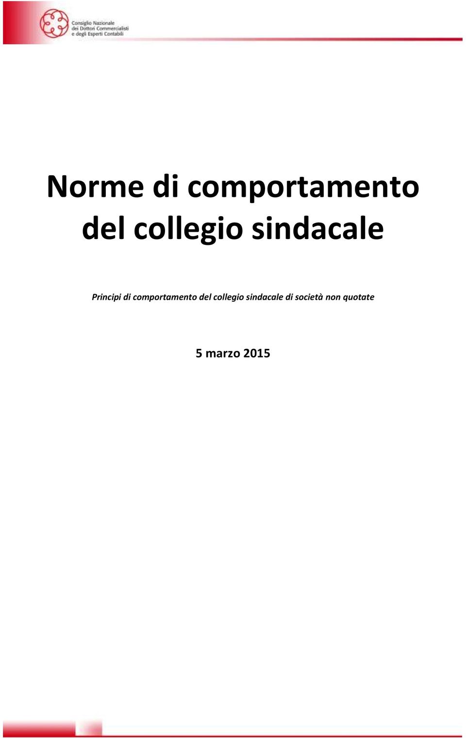 comportamento del collegio