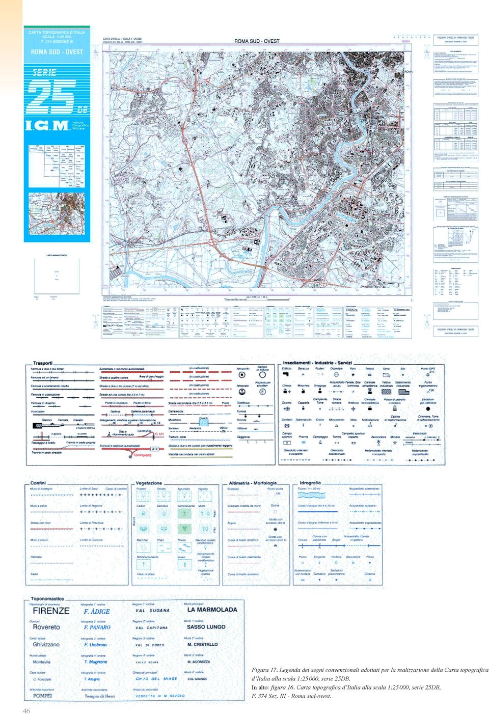 della Carta topografica d Italia alla scala 1:25 000, serie