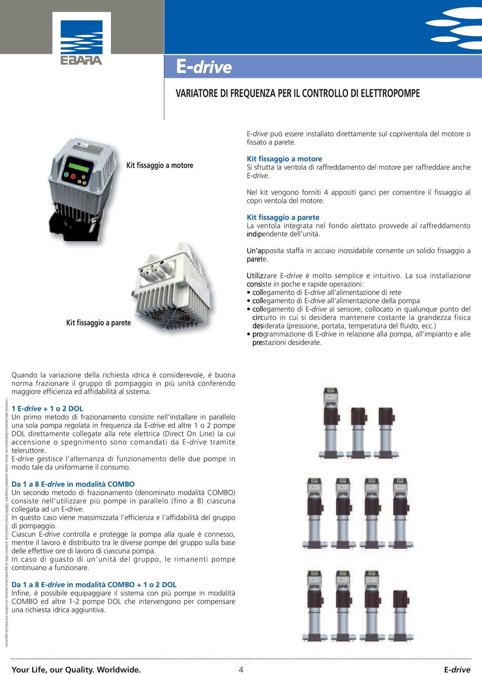 Nel kit vengono forniti 4 appositi ganci per consentire il fissaggio al copri ventola del motore.