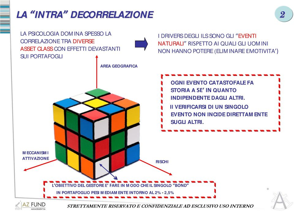 EVENTO CATASTOFALE FA STORIA A SE IN QUANTO INDIPENDENTE DAGLI ALTRI.