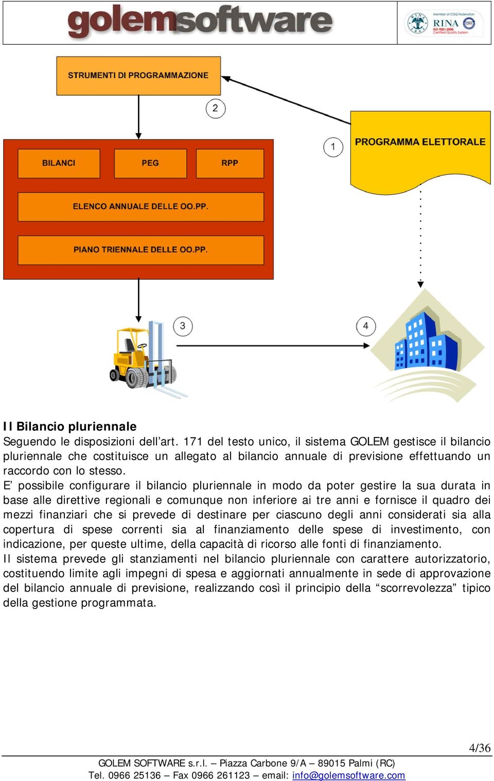 E possibile configurare il bilancio pluriennale in modo da poter gestire la sua durata in base alle direttive regionali e comunque non inferiore ai tre anni e fornisce il quadro dei mezzi finanziari