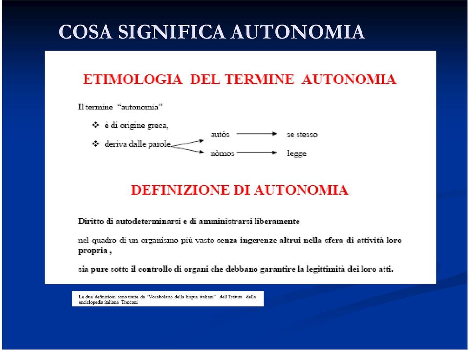 AUTONOMIA