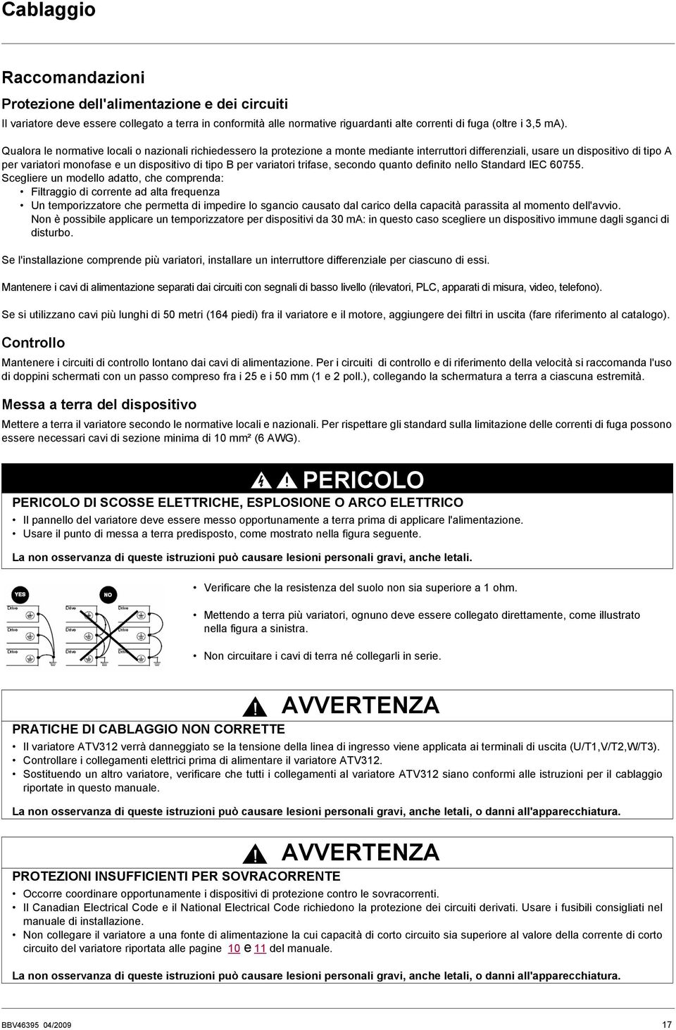 variatori trifase, secondo quanto definito nello Standard IEC 60755.