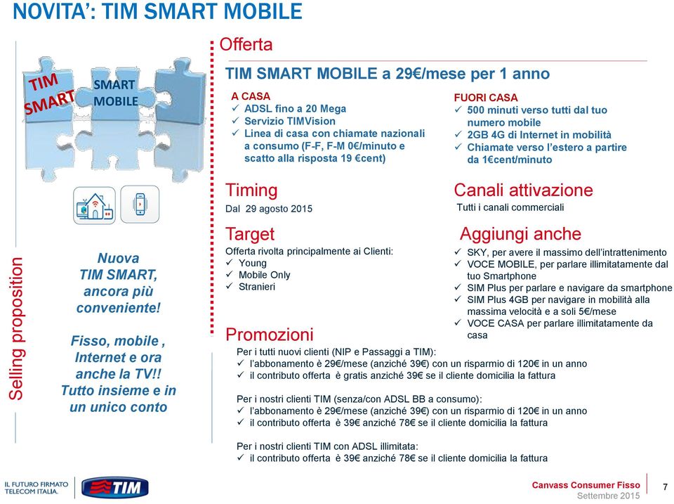 SMART, ancora più conveniente! Fisso, mobile, Internet e ora anche la TV!