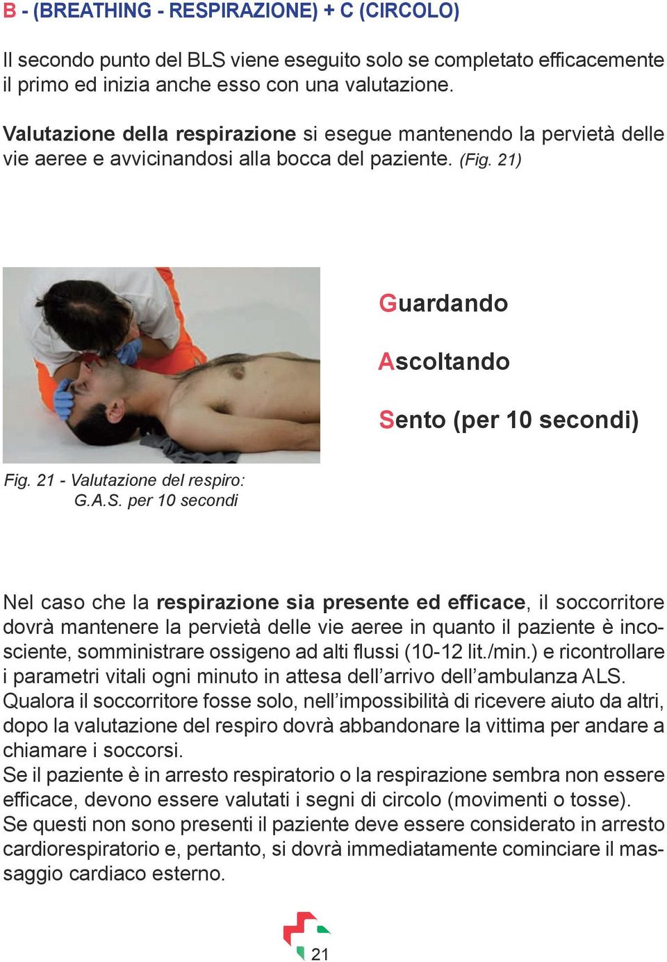 21 - Valutazione del respiro: G.A.S.