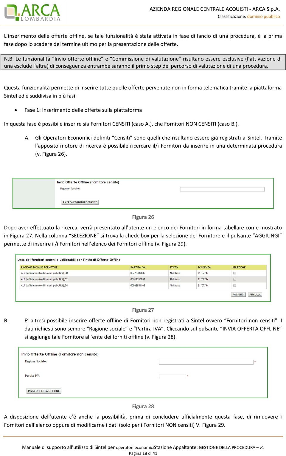 valutazione di una procedura.