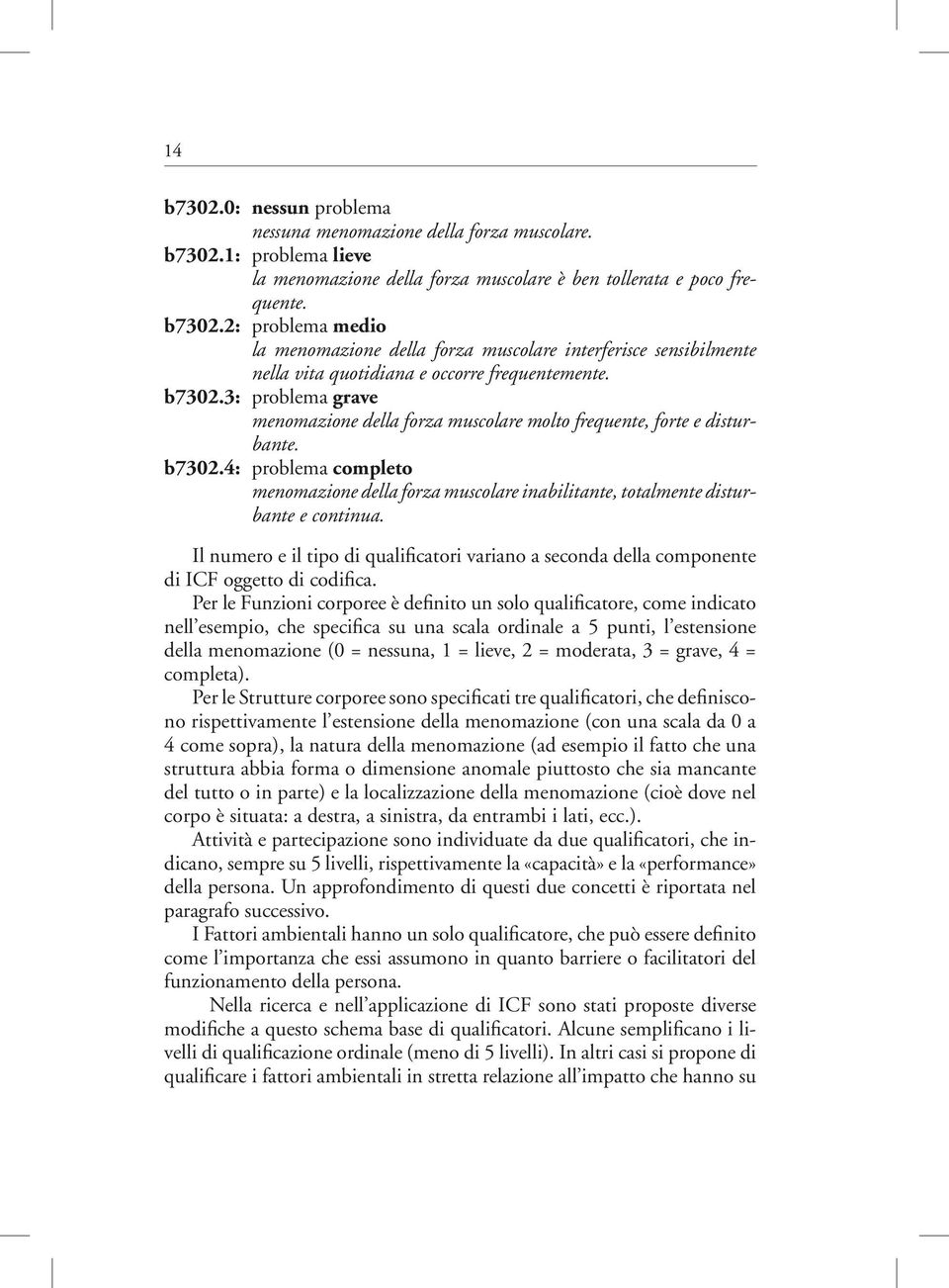 4: problema completo menomazione della forza muscolare inabilitante, totalmente disturbante e continua.