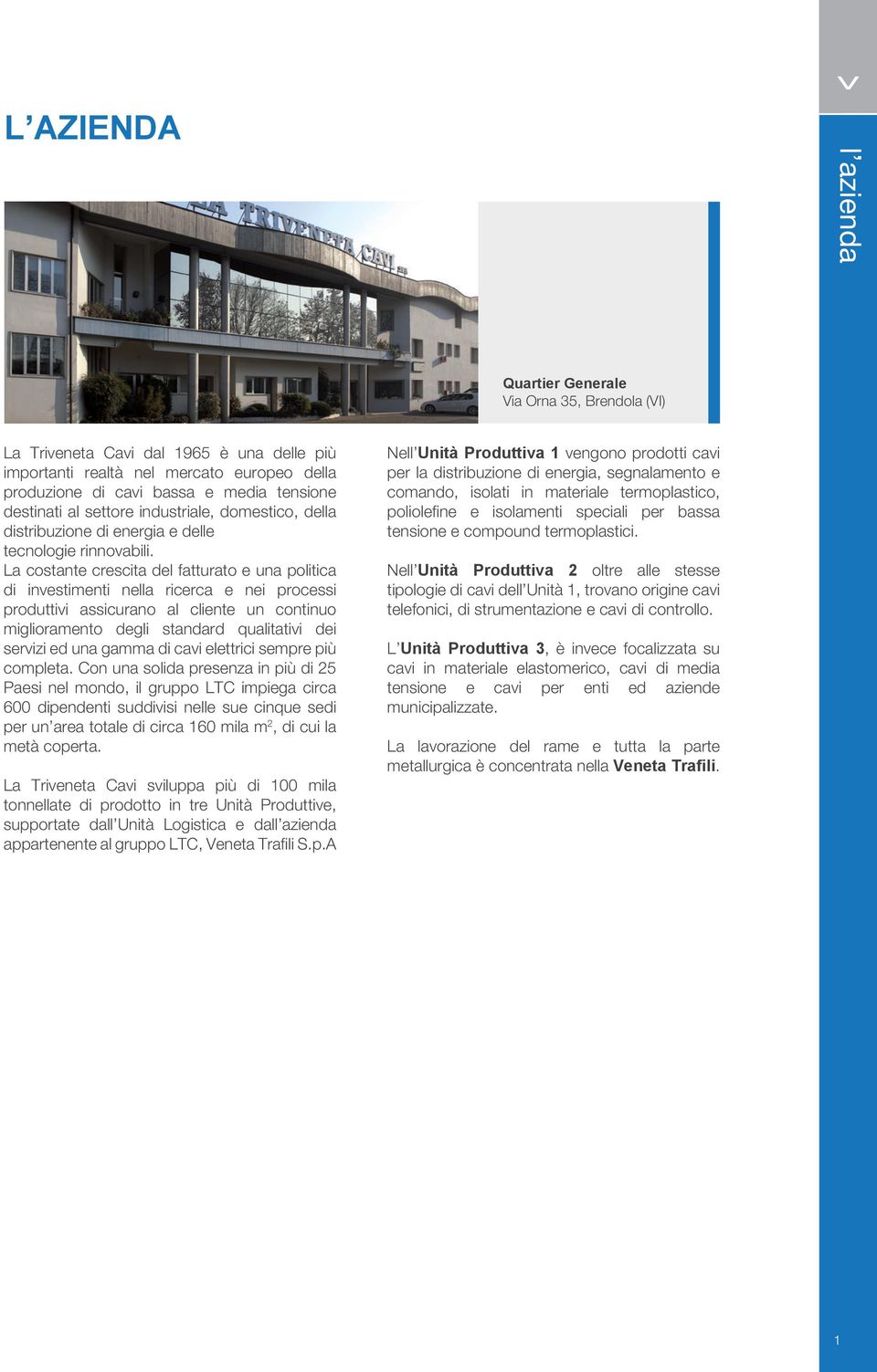 La costante crescita del fatturato e una politica di investimenti nella ricerca e nei processi produttivi assicurano al cliente un continuo miglioramento degli standard qualitativi dei servizi ed una