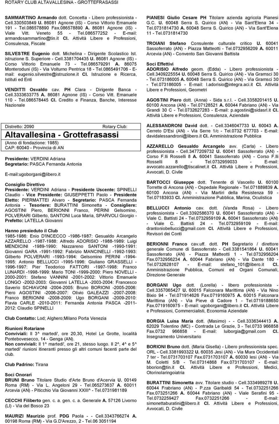 Michelina - Dirigente Scolastico Ist. istruzione S. Superiore - Cell.3381704435 U. 86081 Agnone (IS) - Corso Vittorio Emanuele 73 - Tel.086579291 A.