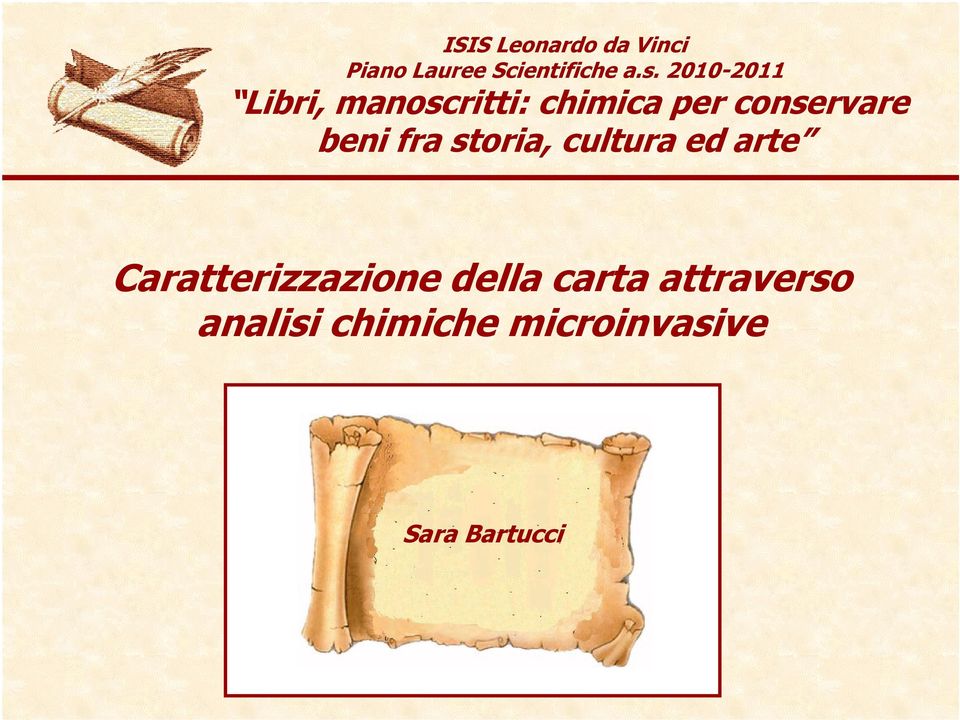 beni fra storia, cultura ed arte Caratterizzazione della