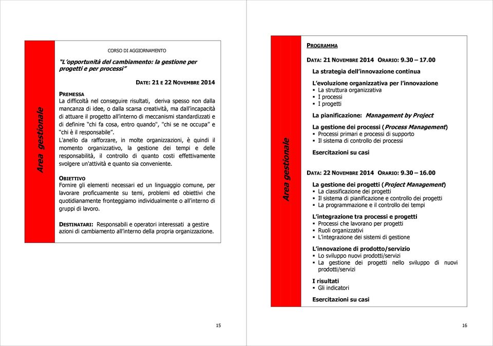 creatività, ma dall incapacità di attuare il progetto all interno di meccanismi standardizzati e di definire chi fa cosa, entro quando", "chi se ne occupa e chi è il responsabile.